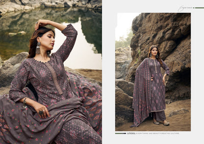 Parina Siyoni Cotton Silk Plazzo Style Suits