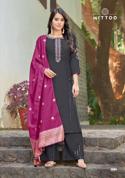 Parnita Mittoo Rayon Readymade Plazzo Style Suits