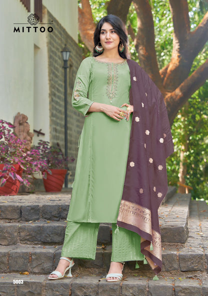 Parnita Mittoo Rayon Readymade Plazzo Style Suits