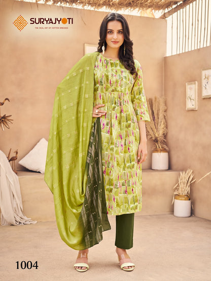 Parnita Vol 1 Suryajyoti Cambric Readymade Pant Style Suits
