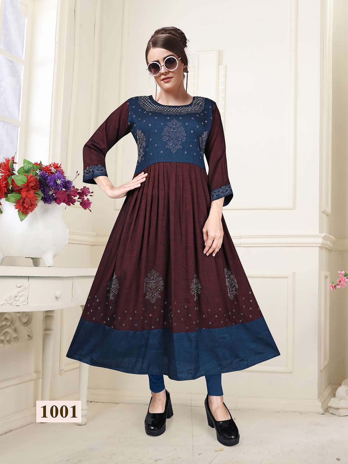Partner Vol 1 Kavinay Two Tone Anarkali Kurtis