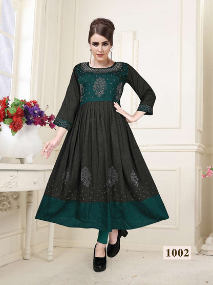 Partner Vol 1 Kavinay Two Tone Anarkali Kurtis