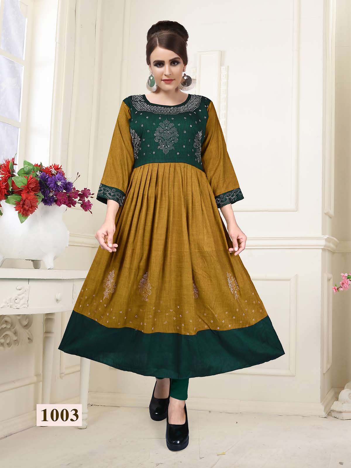 Partner Vol 1 Kavinay Two Tone Anarkali Kurtis