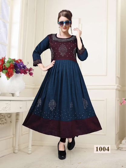 Partner Vol 1 Kavinay Two Tone Anarkali Kurtis