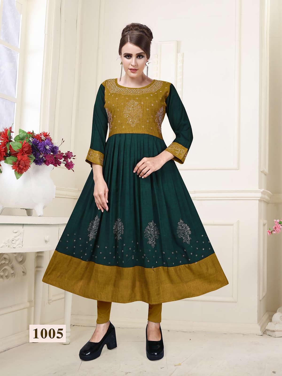 Partner Vol 1 Kavinay Two Tone Anarkali Kurtis
