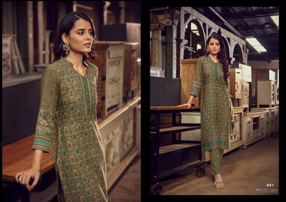 Pashmina Vol 1 Eternal Pashmina Straight Cut Kurtis