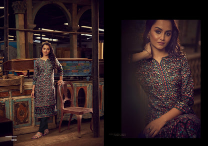 Pashmina Vol 1 Eternal Pashmina Straight Cut Kurtis
