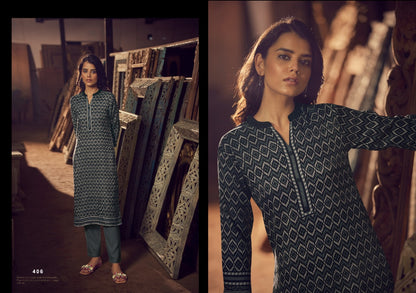 Pashmina Vol 1 Eternal Pashmina Straight Cut Kurtis