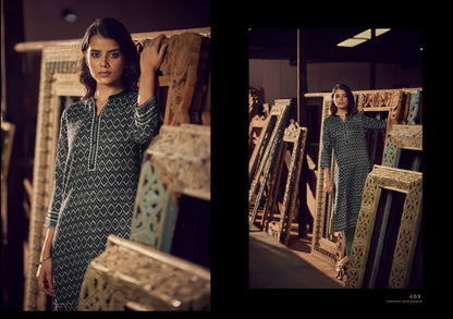 Pashmina Vol 1 Eternal Pashmina Straight Cut Kurtis