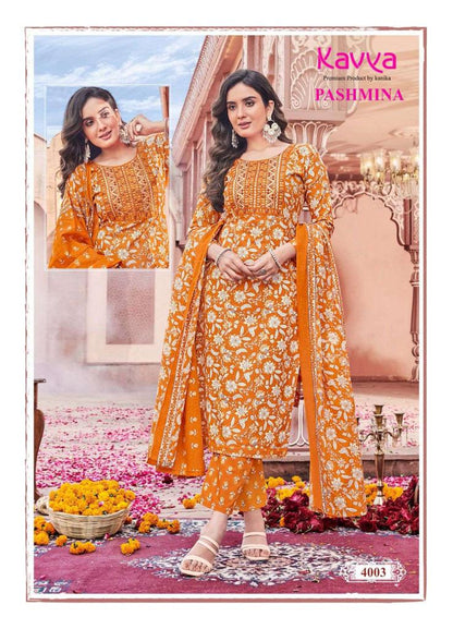 Pashmina Vol 4 Kavya Cotton Readymade Pant Style Suits