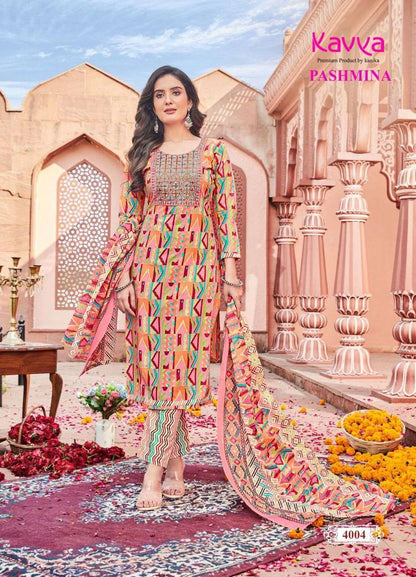 Pashmina Vol 4 Kavya Cotton Readymade Pant Style Suits