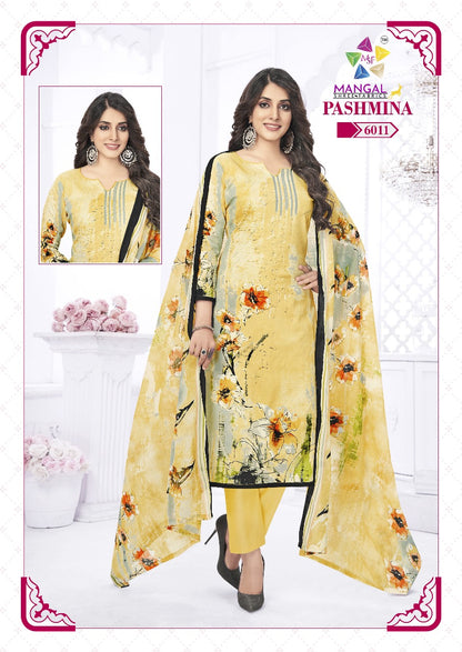 Pashmina Vol 6 Mangal Shree Fabrics Cotton Dress Material