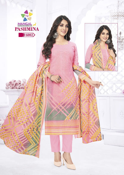 Pashmina Vol 6 Mangal Shree Fabrics Cotton Dress Material