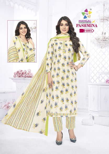 Pashmina Vol 6 Mangal Shree Fabrics Cotton Dress Material