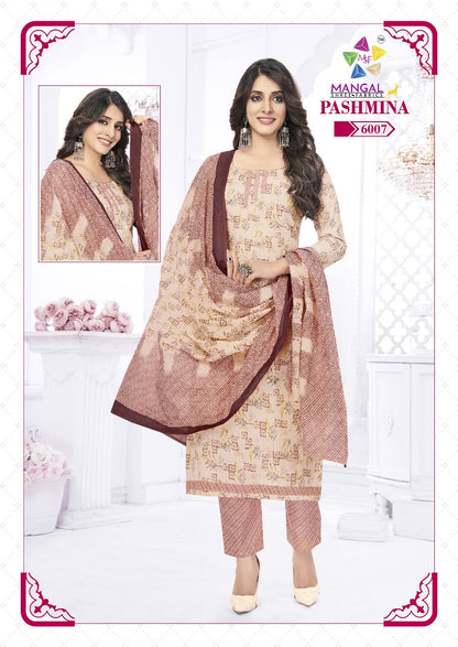 Pashmina Vol 6 Mangal Shree Fabrics Cotton Dress Material