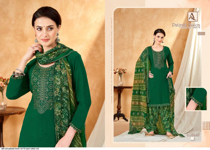 Patiyala Fusion 16 (Sleeve Work) Alok Rayon Salwar Suits