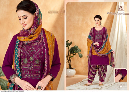 Patiyala Fusion 16 (Sleeve Work) Alok Rayon Salwar Suits