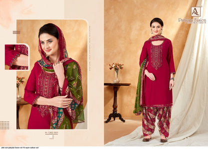 Patiyala Fusion 16 (Sleeve Work) Alok Rayon Salwar Suits
