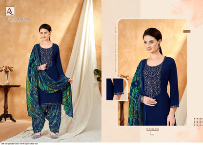Patiyala Fusion 16 (Sleeve Work) Alok Rayon Salwar Suits