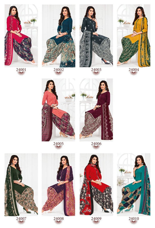 Patiyala Kudi Vol 24 Suryajyoti Cotton Dress Material