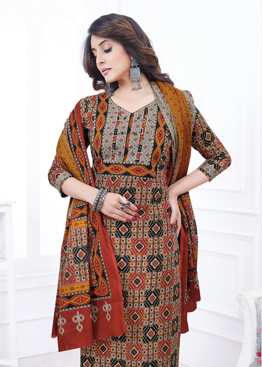 Patola Special Vol 1 Aarvi Fashions Cotton Readymade Pant Style Suits