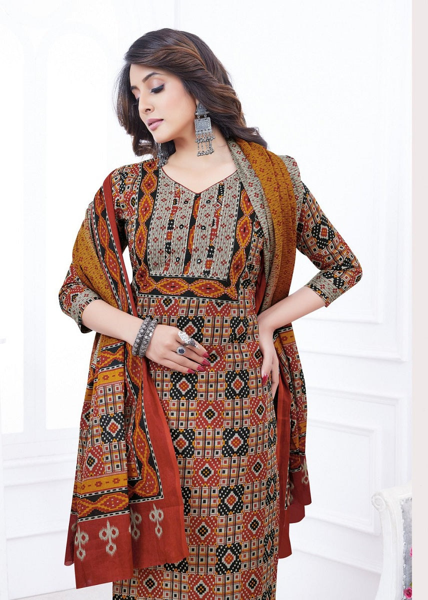 Patola Special Vol 1 Aarvi Fashions Cotton Readymade Pant Style Suits