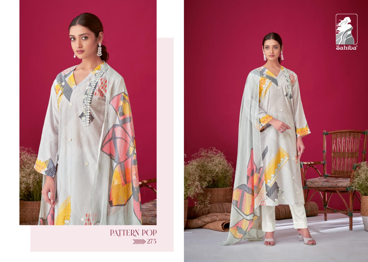 Pattern Pop Sahiba Cotton Pant Style Suits