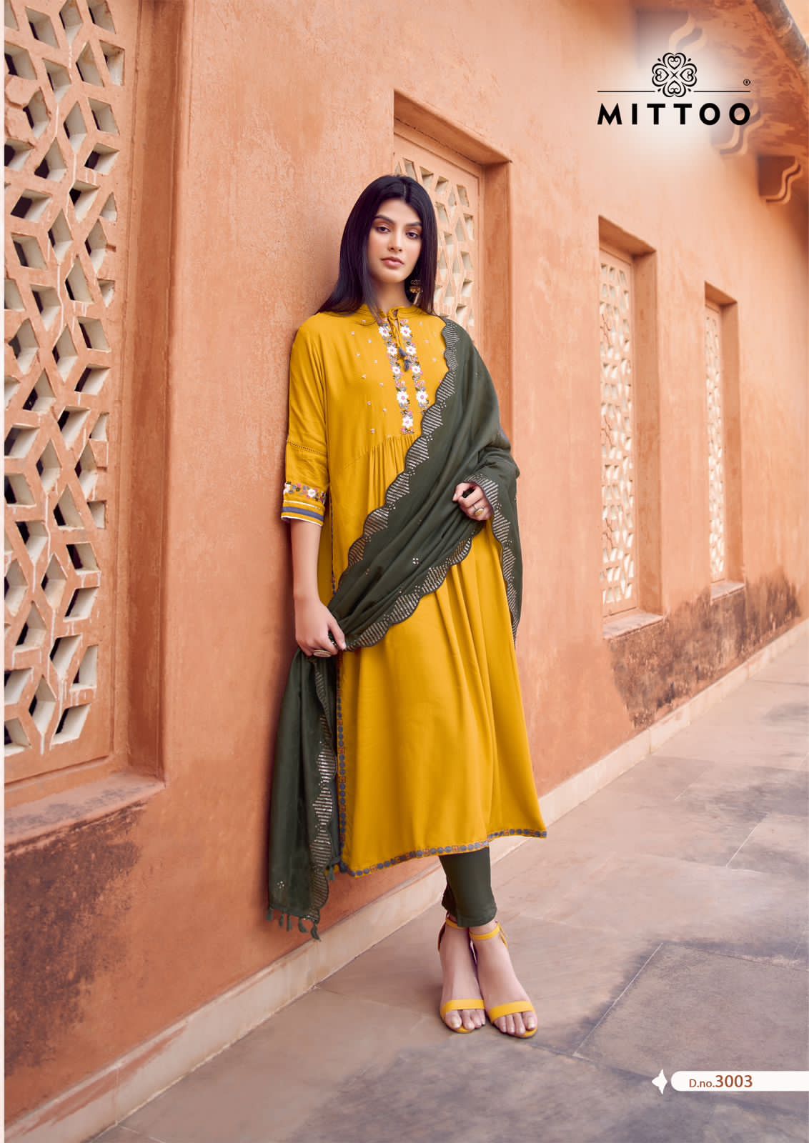 Pavitra Mittoo Rayon Readymade Pant Style Suits
