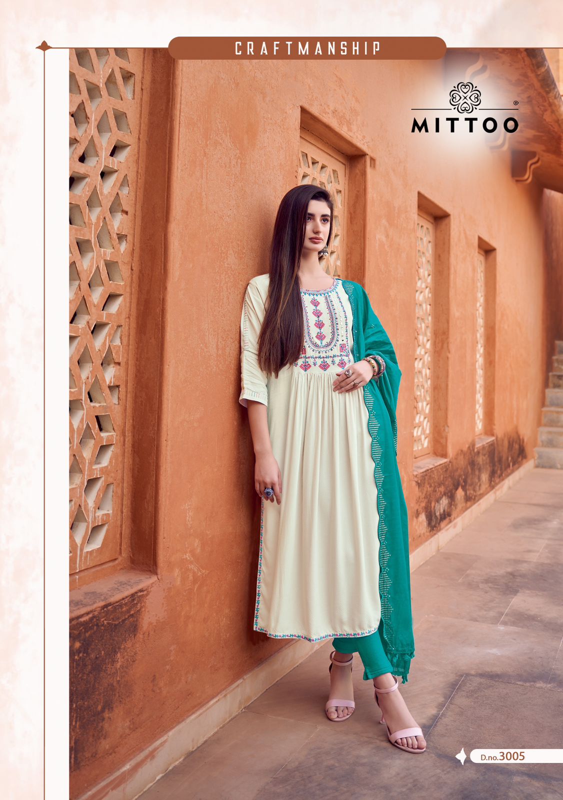 Pavitra Mittoo Rayon Readymade Pant Style Suits