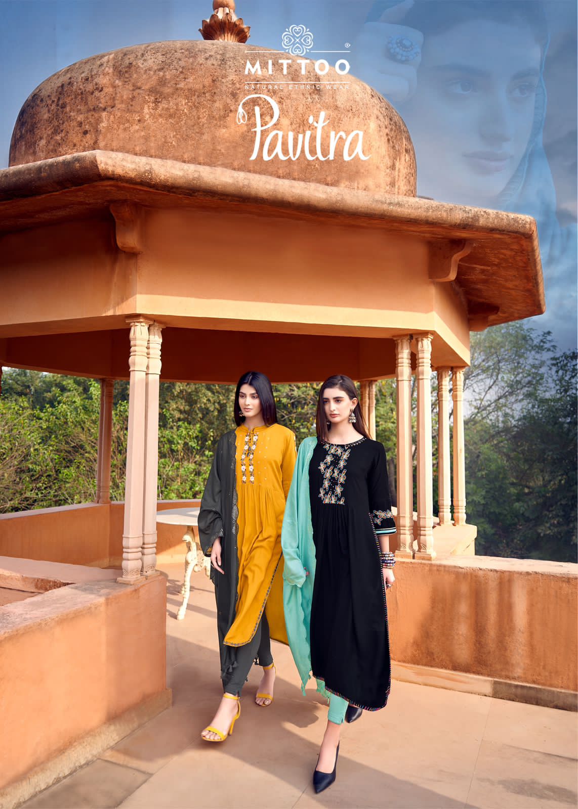 Pavitra Mittoo Rayon Readymade Pant Style Suits