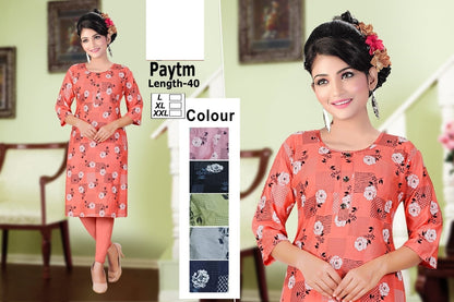 Paytm-2212 Zoya Rayon Knee Length Kurtis