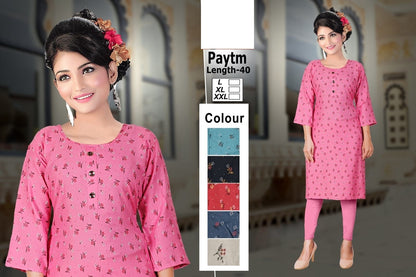 Paytm-2212 Zoya Rayon Knee Length Kurtis