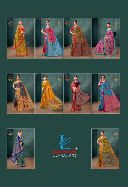 Peacock Lakhani Cotton Sarees
