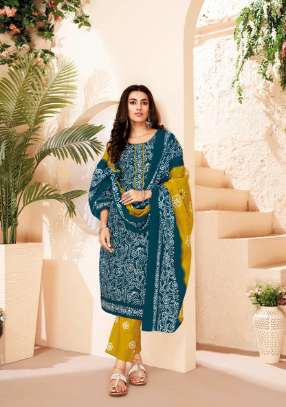 Pehnava Vol 5 Suryajyoti Cambric Cotton Pant Style Suits