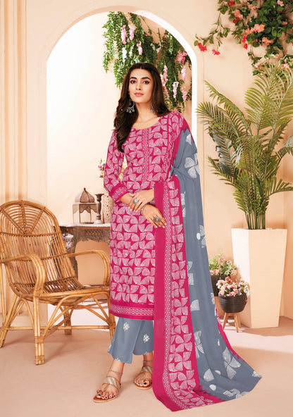 Pehnava Vol 5 Suryajyoti Cambric Cotton Pant Style Suits