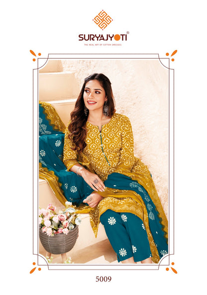 Pehnava Vol 5 Suryajyoti Cambric Cotton Pant Style Suits