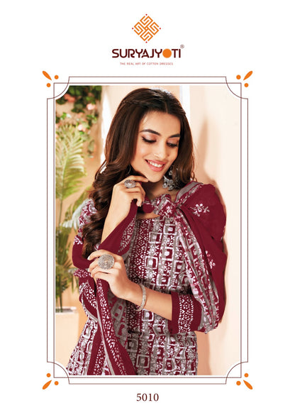 Pehnava Vol 5 Suryajyoti Cambric Cotton Pant Style Suits