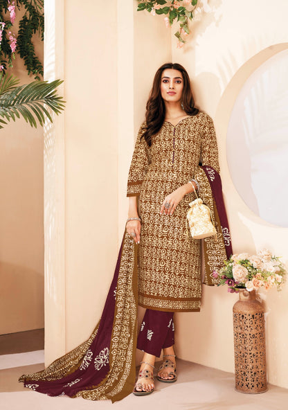 Pehnava Vol 5 Suryajyoti Cambric Cotton Pant Style Suits