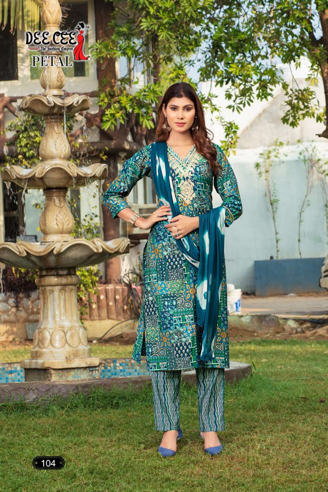 Petal Deecee Modal Chanderi Readymade Pant Style Suits