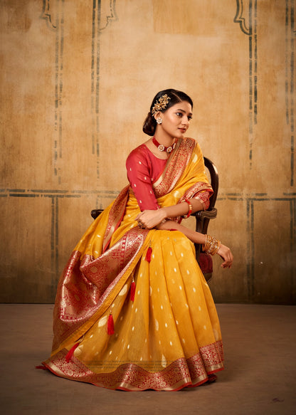 Petals Banarasi Silk Rajpath Sarees