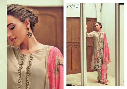 Petals Sarg Viscose Simmer Pant Style Suits