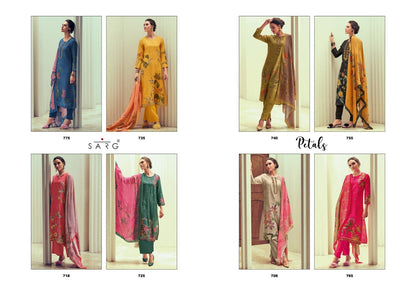 Petals Sarg Viscose Simmer Pant Style Suits