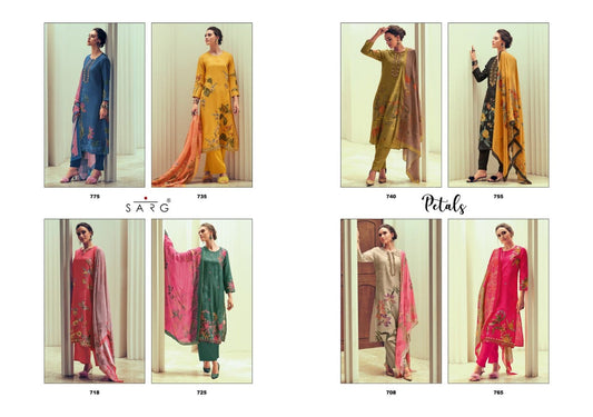 Petals Sarg Viscose Simmer Pant Style Suits