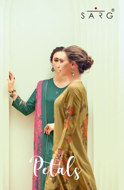 Petals Sarg Viscose Simmer Pant Style Suits