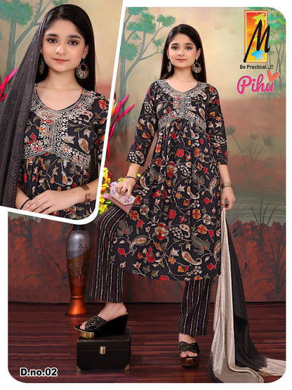 Pihu Master Capsule Girls Readymade Pant Suits