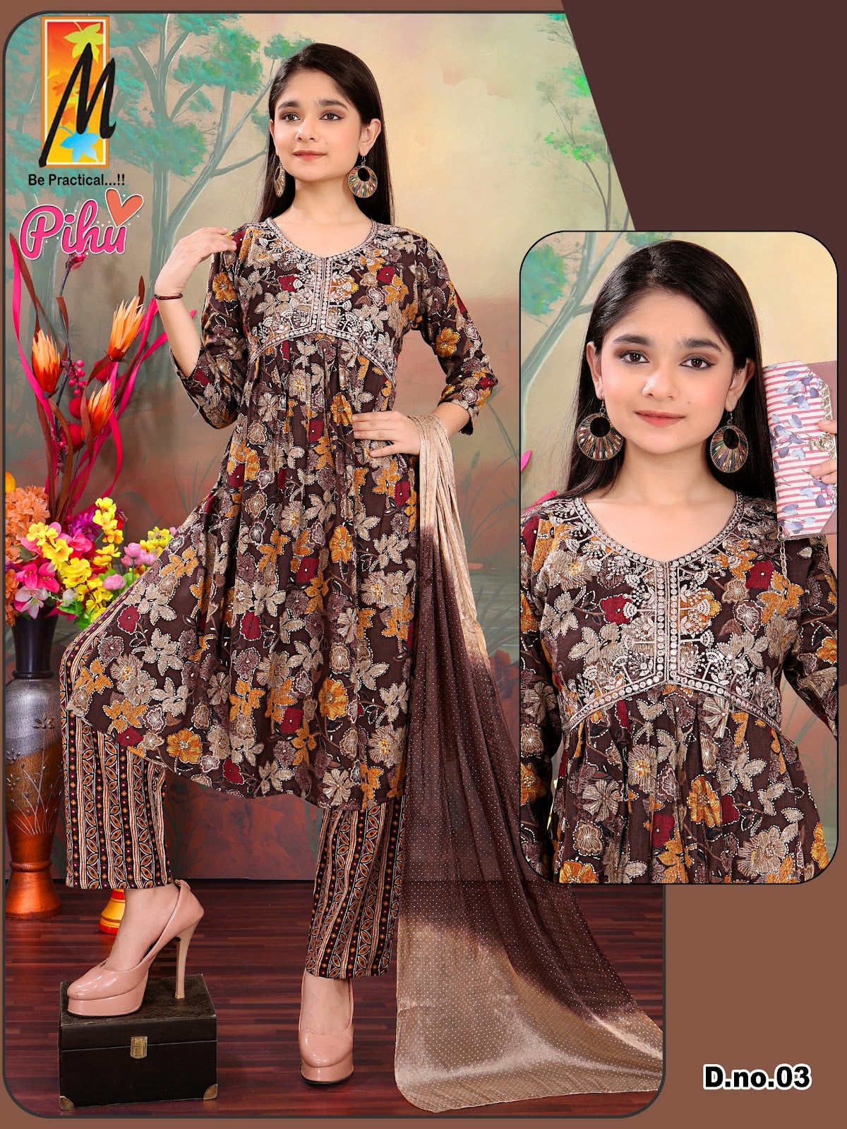 Pihu Master Capsule Girls Readymade Pant Suits