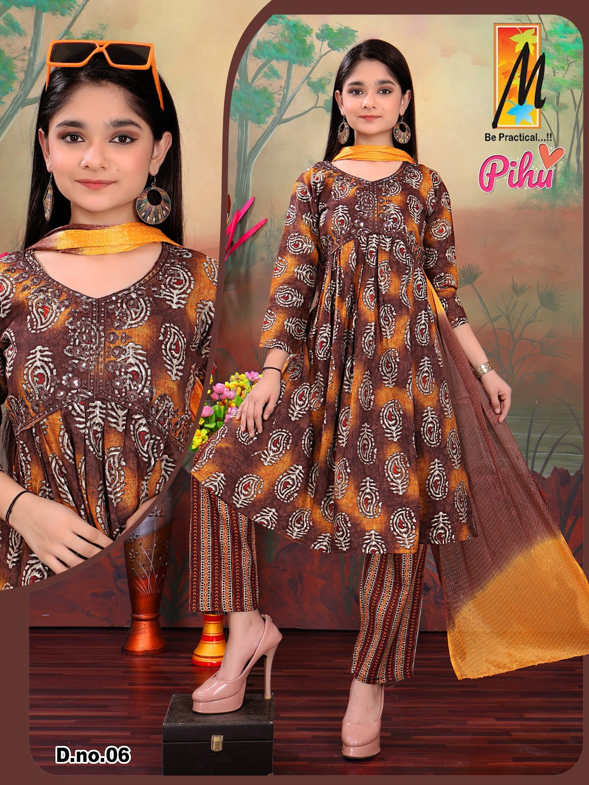 Pihu Master Capsule Girls Readymade Pant Suits