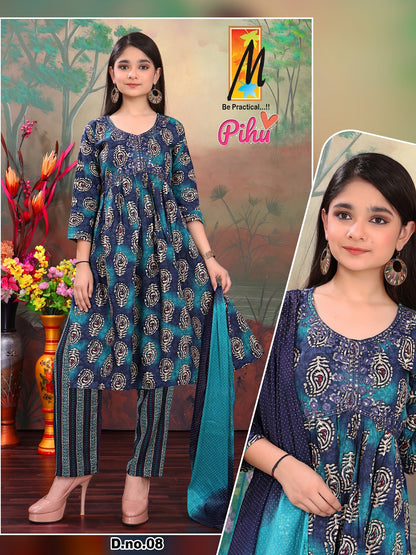 Pihu Master Capsule Girls Readymade Pant Suits
