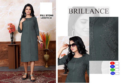 Pill Stone Zoya Knee Length Kurtis