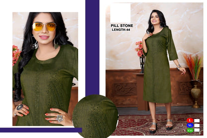 Pill Stone Zoya Knee Length Kurtis